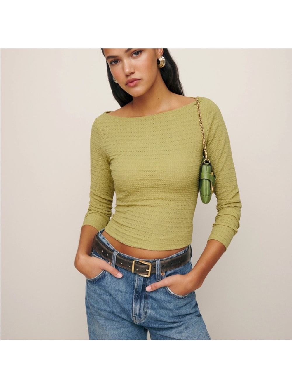 NWT Reformation Wiley Knit Top s